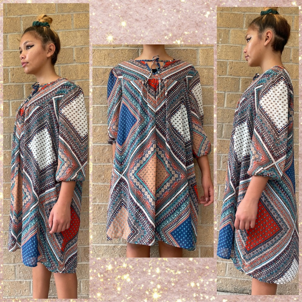 💙Gibson Latimer floaty boho tunic dress small